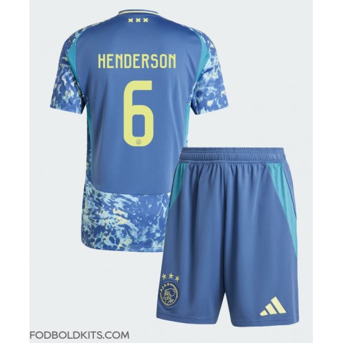 Ajax Jordan Henderson #6 Udebanesæt Børn 2024-25 Kortærmet (+ Korte bukser)